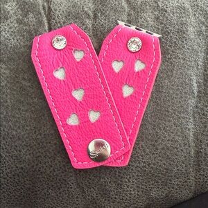 Pink Heart Cutout Spark*l Watchband